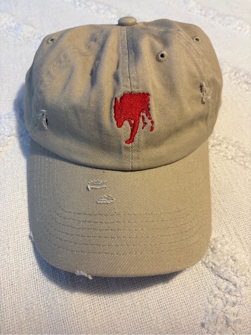 LET THE DOG EAT . Tan Ballcap